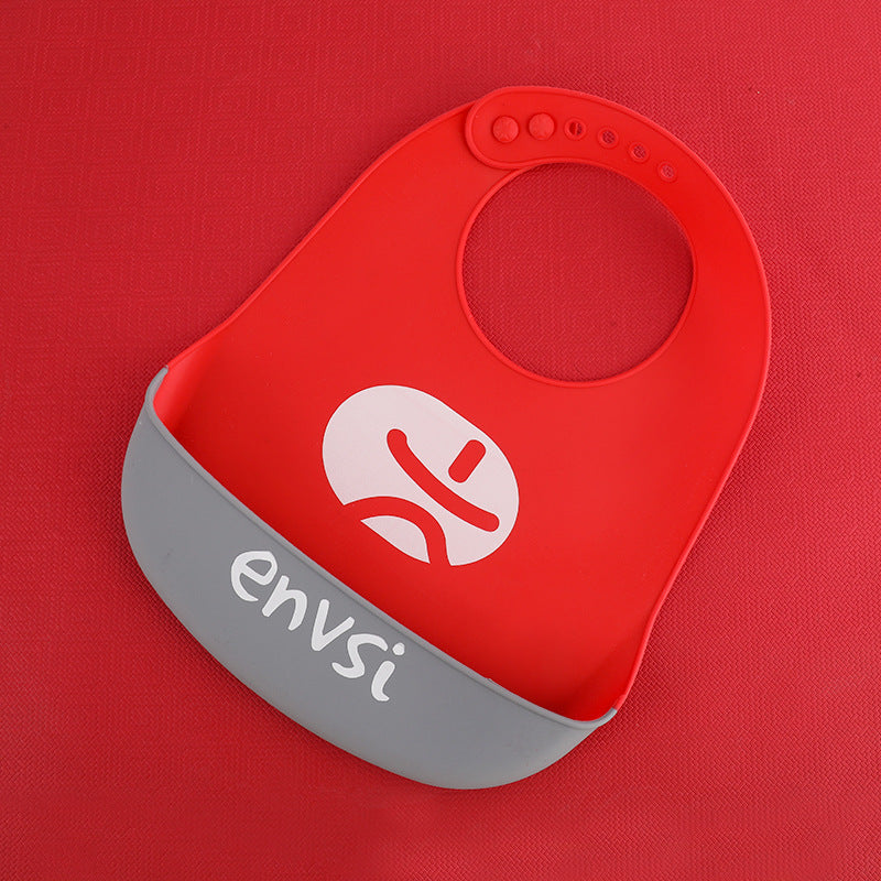 Verstellbares Silikon-Lätzchen für Babys