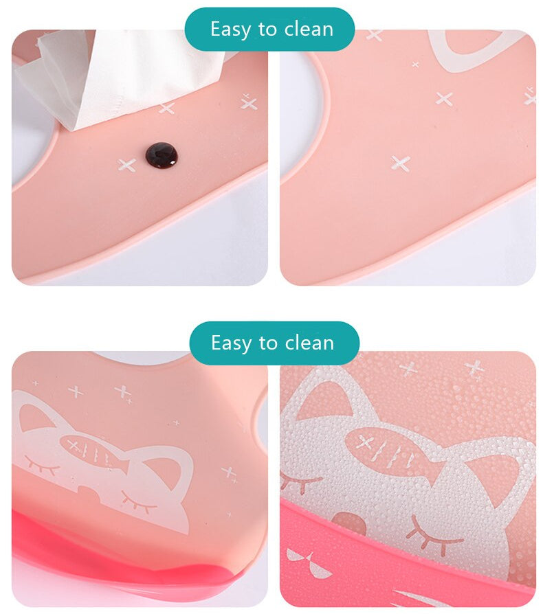 Verstellbares Silikon-Lätzchen für Babys