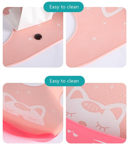 Verstellbares Silikon-Lätzchen für Babys