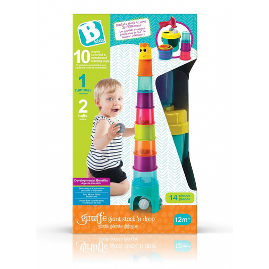 B-Kids Zsiráf torony építő játék (1164702NN)-0