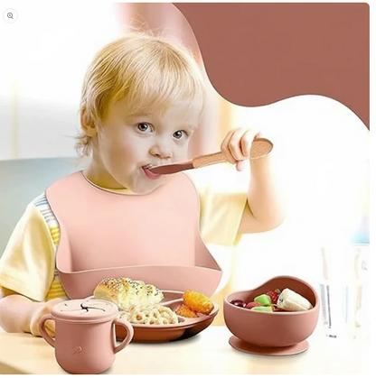 Baby 6-Teiliges Silikon, Essgeschir